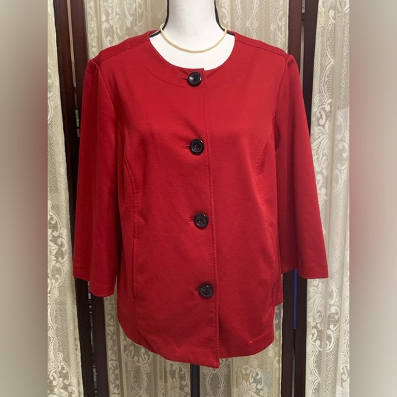 Studio Works Jackets & Blazers - STUDIO WORKS RED BLAZER JACKET - SZ 1X